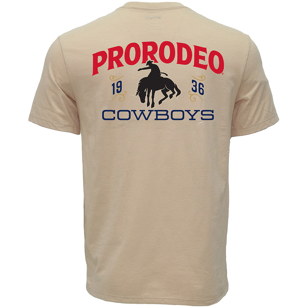"PRCA Rodeo" Tan Pocket T-shirt