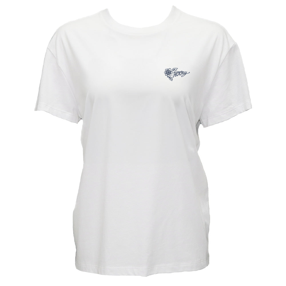 "Derby" T-shirt Cream w/Red & Blue Cowgirl & Horse