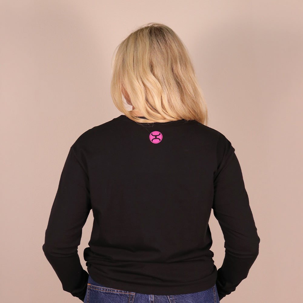 Wild Ride Long Sleeve T-shirt Black/Pink