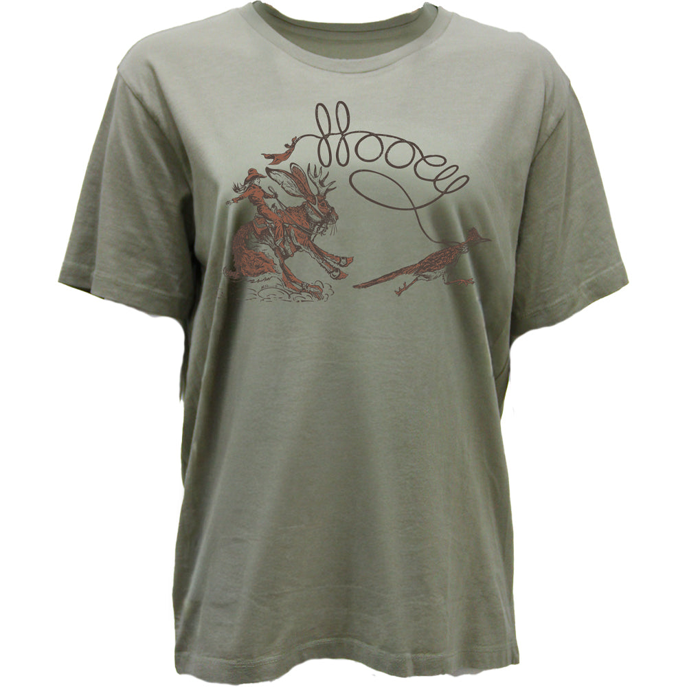 Jackie T-shirt Olive Green w/Rabbit Logo