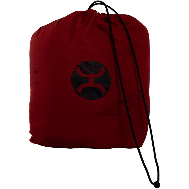 red and black hooey back pack