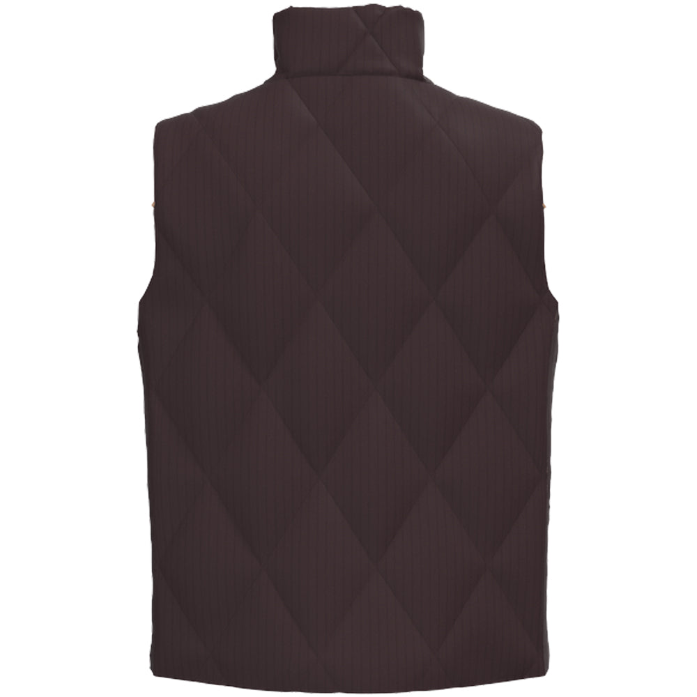 Youth Cassidy Reversible Puffer Vest Maroon/ Print