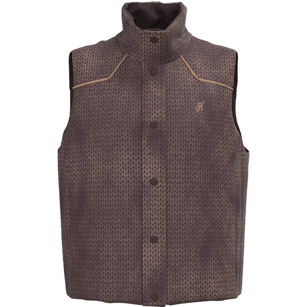 Cassidy Reversible Puffer Vest Maroon/ Print