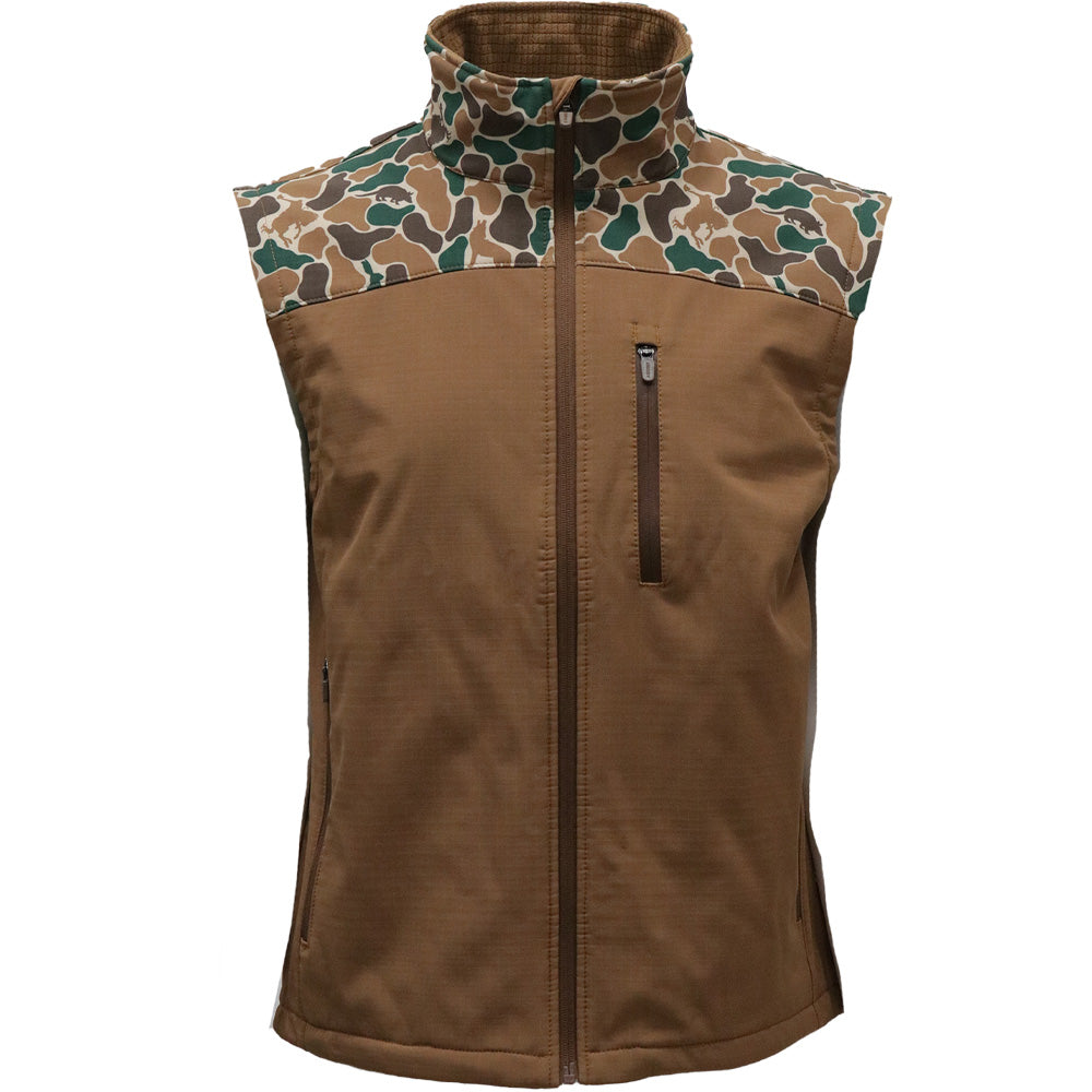 Jackson Softshell Vest Dark Brown/Camo