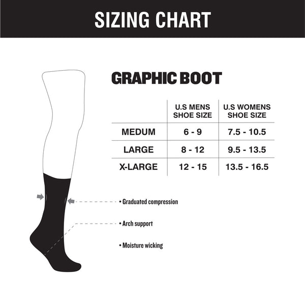 Hooey Graphic Boot Sock -Baja
