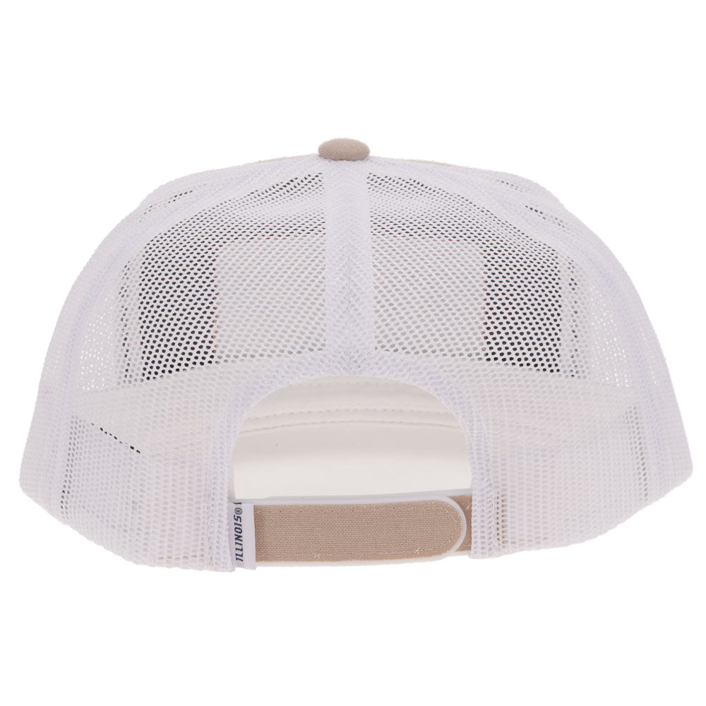 University of Illinois Hat Tan & White w/Rectangle Patch