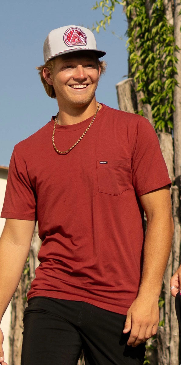 "The San Jose" Red Pocket Shirt