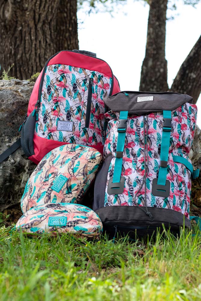 "Topper" Hooey Backpack Turquoise/White Aztec Pattern w/Charcoal & Turquoise