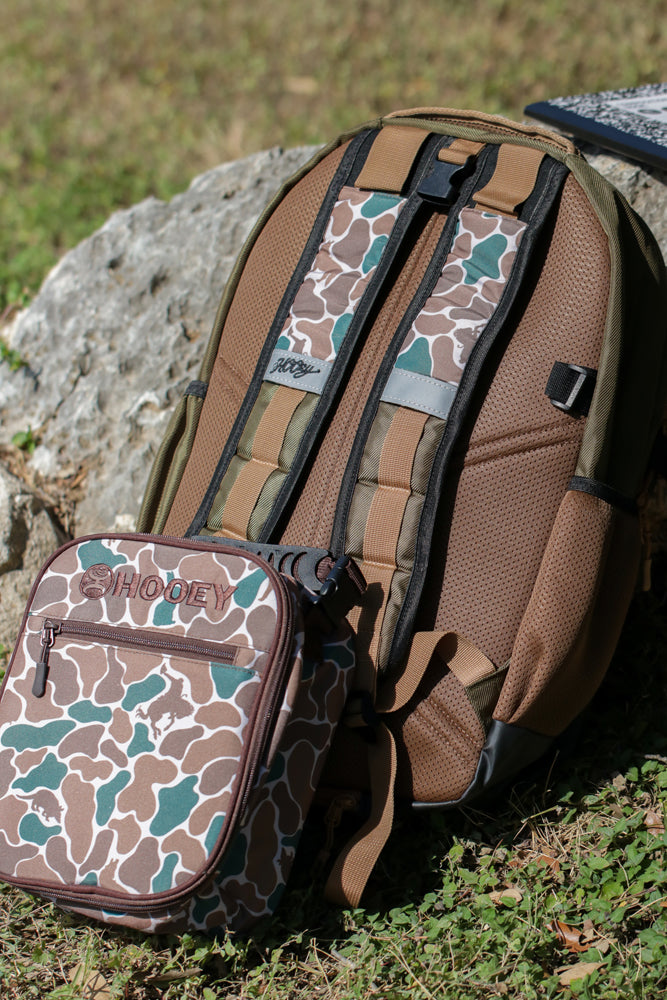 "Ox" Hooey Backpack Green & Tan w/Camo