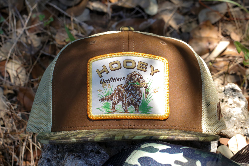 Retriever 6-Panel Trucker Snapback Hat Brown/Realtree Camo
