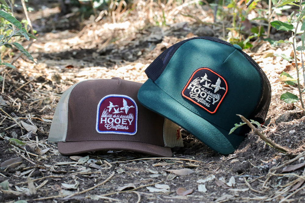Decoy 5-Panel Trucker Snapback Hat Brown/Tan