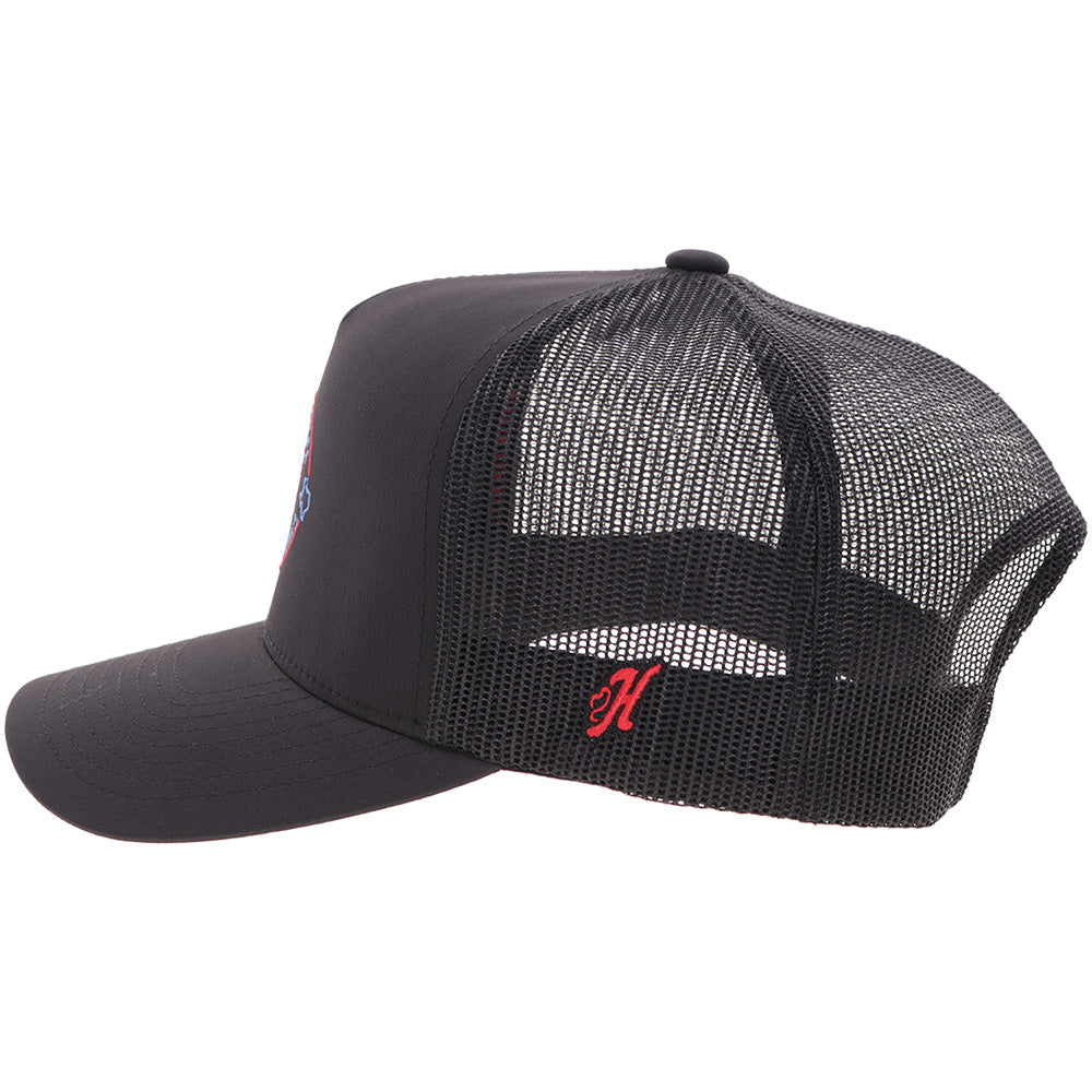 "Lone Star" Black w/Multi-Color Circle Patch