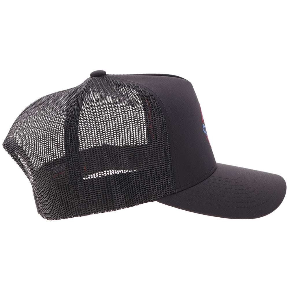 "Lone Star" Black w/Multi-Color Circle Patch