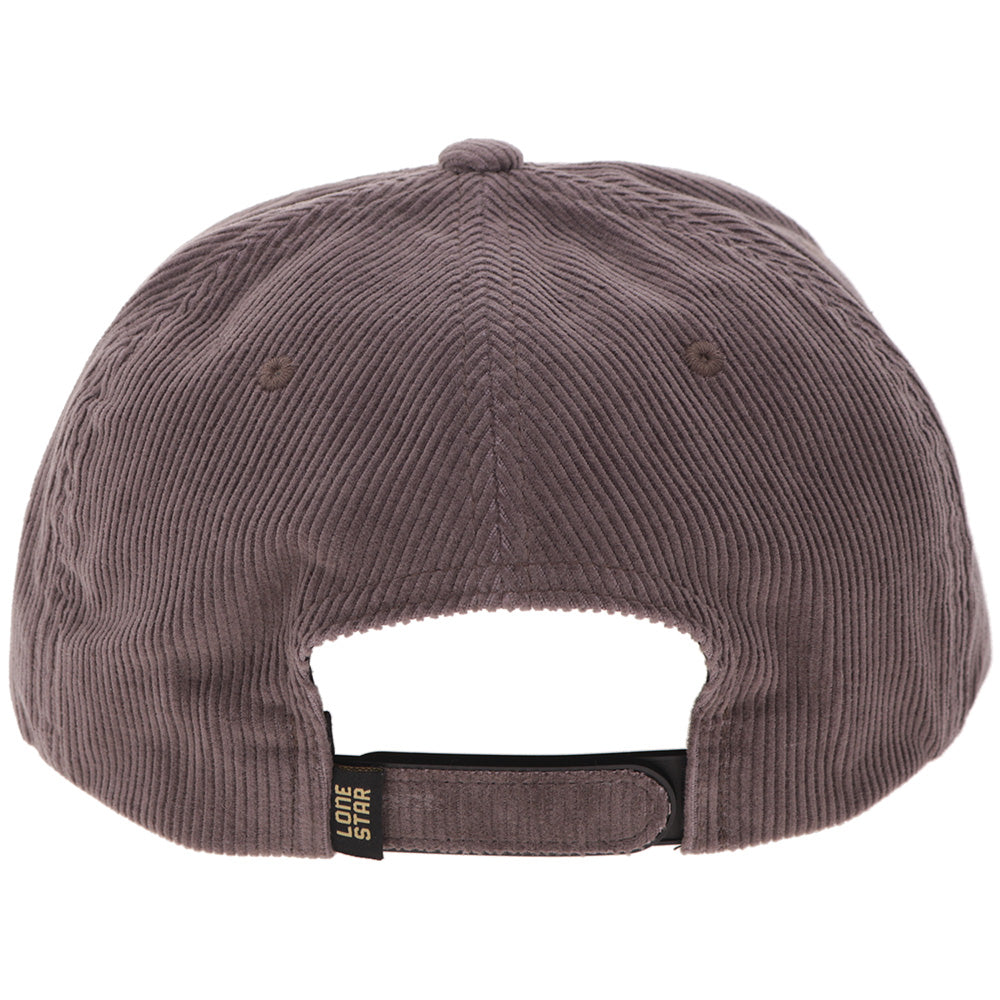 "Lone Star" Grey Corduroy w/Red/ Yellow Logo