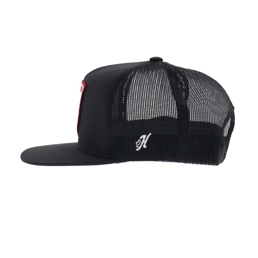 Lone Star 5-Panel Trucker Snapback Hat Black