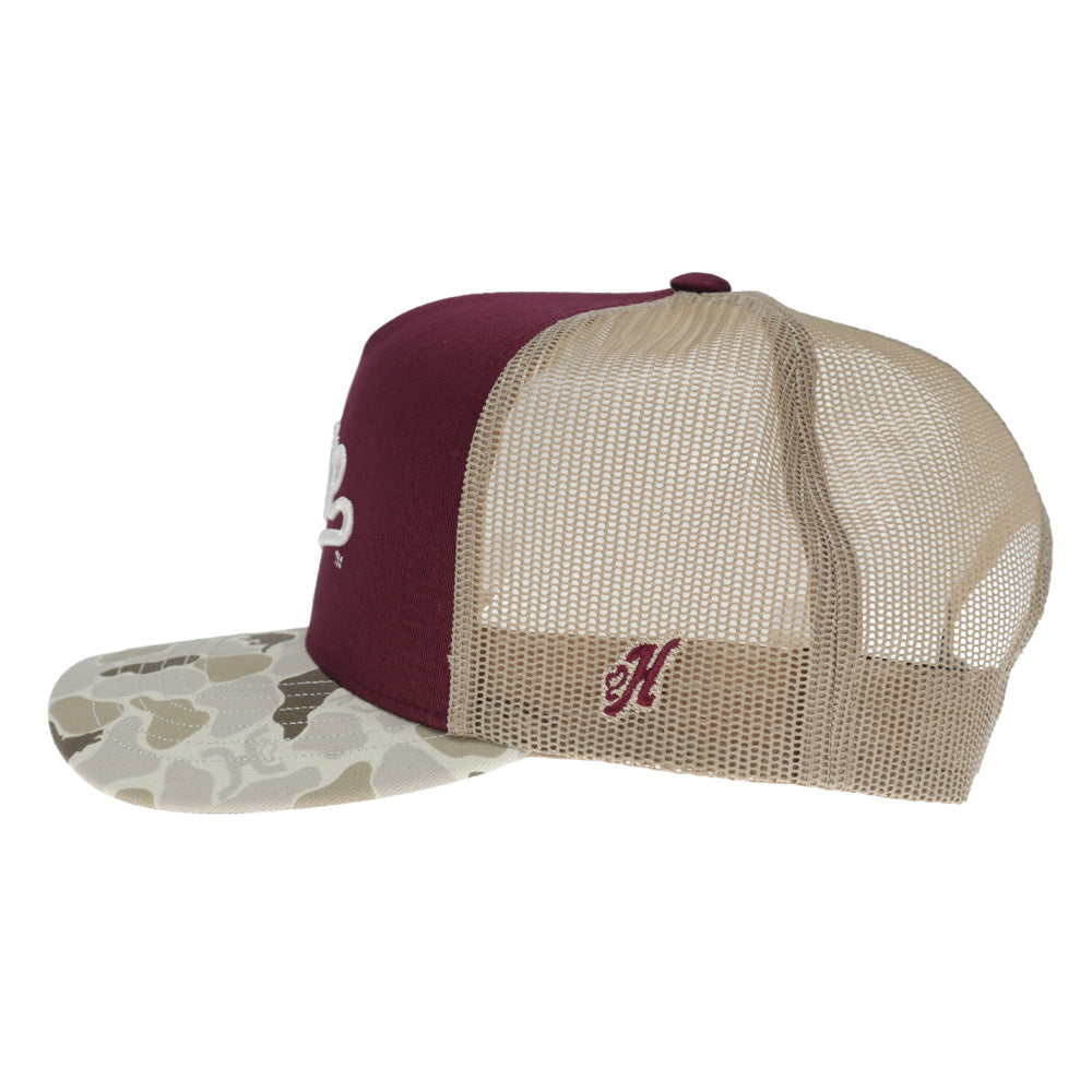 Mississippi State 5-Panel Trucker Snapback Maroon/Camo