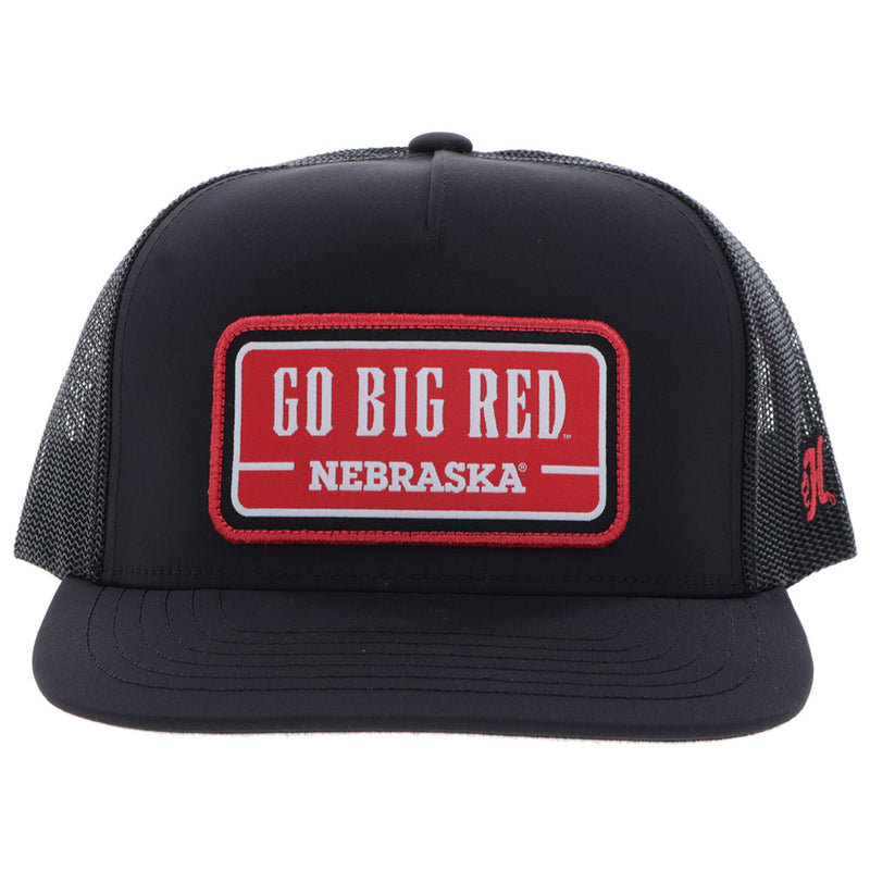 University Of Nebraska Hat Black w/ Go Big Red Patch