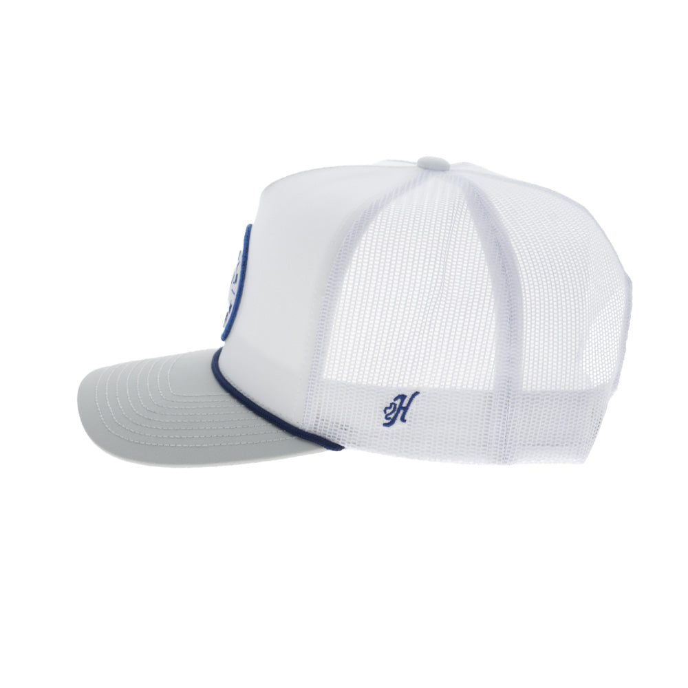 Nashville Stampede Hat White/Grey w/Circle Patch