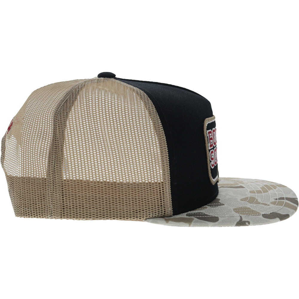 University of Oklahoma 5-Panel Trucker Snapback Hat Black/Camo