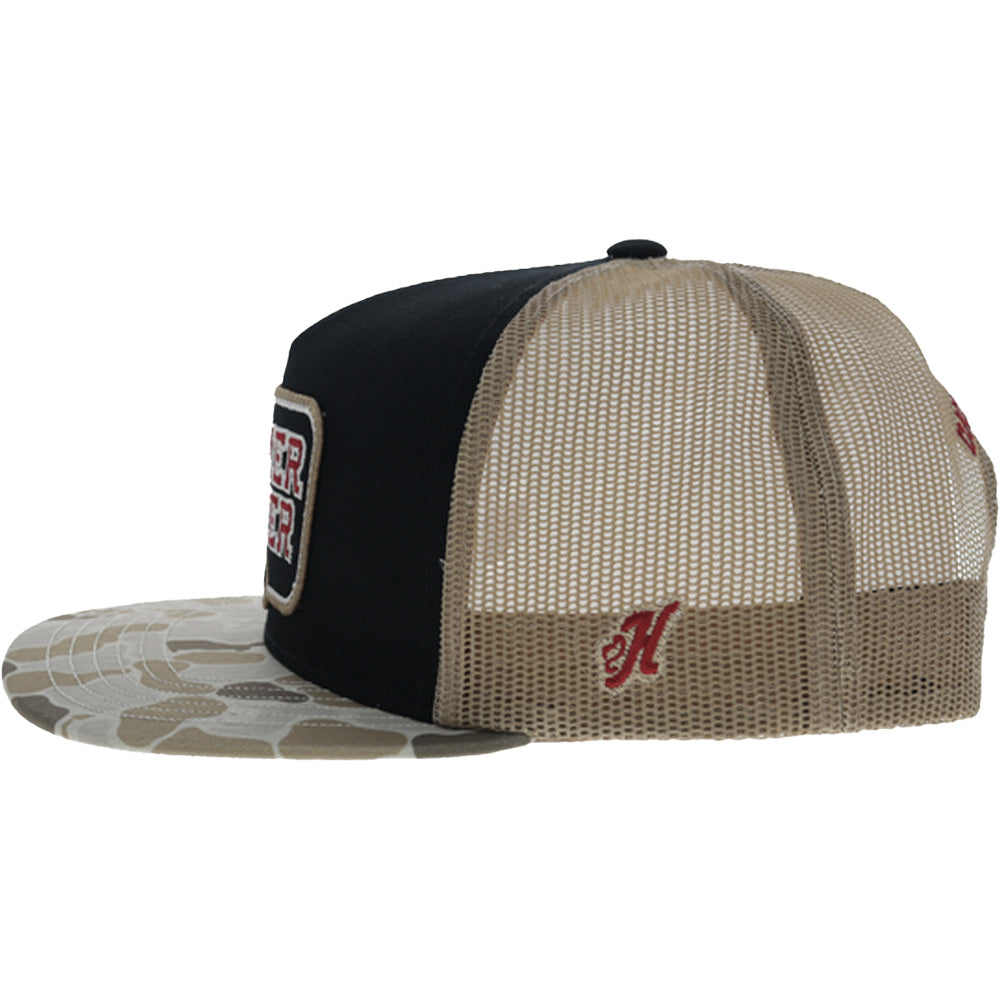 University of Oklahoma 5-Panel Trucker Snapback Hat Black/Camo