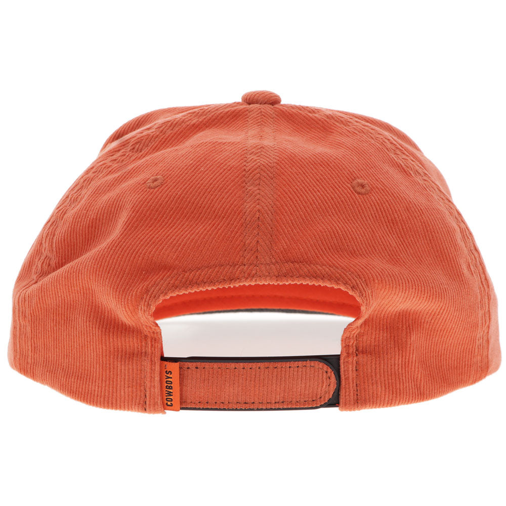 Oklahoma State University Hat Orange Corduroy w/Cowboy Logo