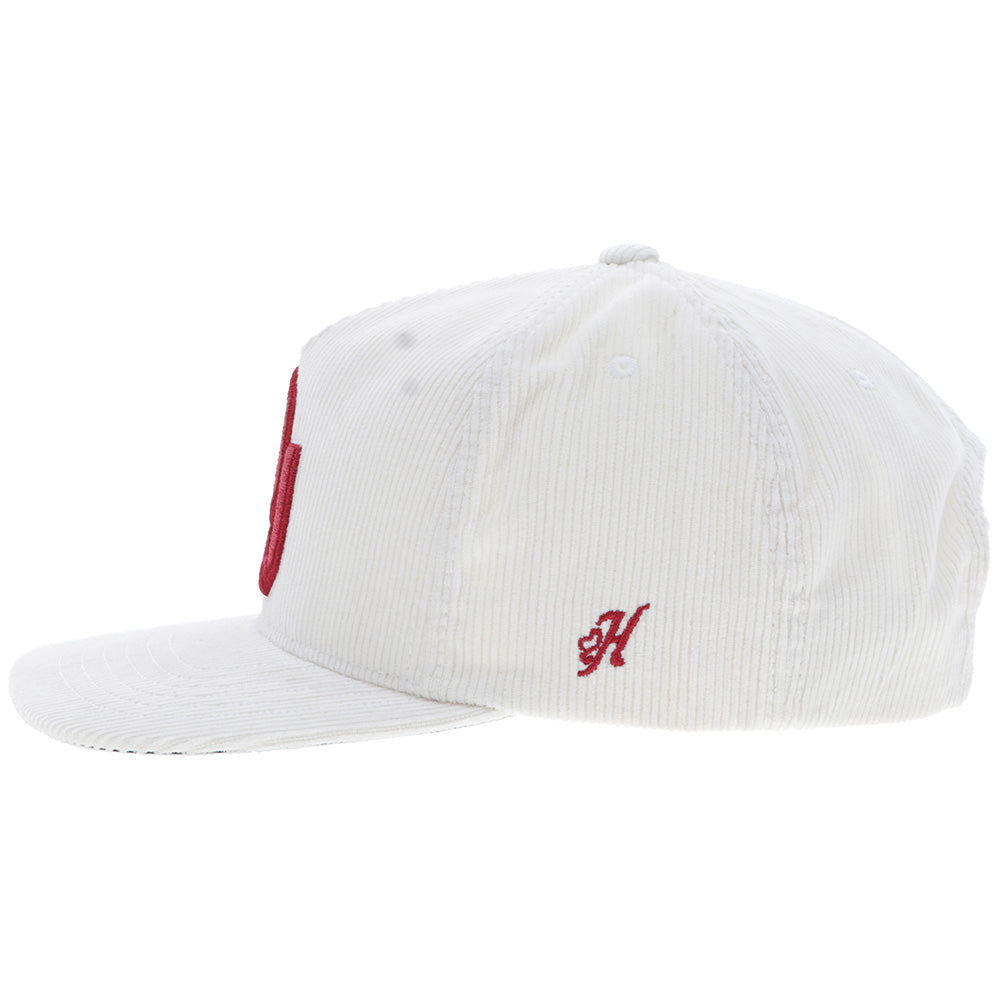 "University of Oklahoma" Hat Cream Corduroy w/ OU Logo