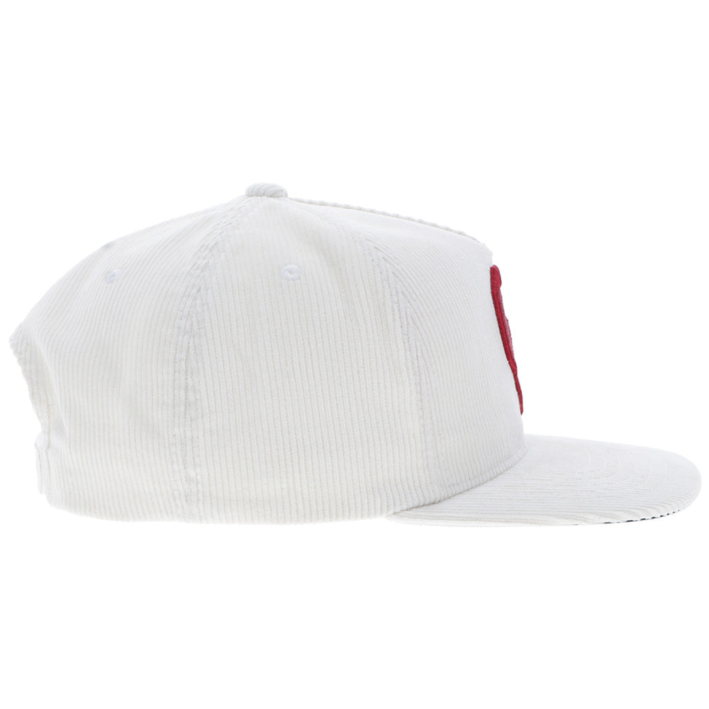 "University of Oklahoma" Hat Cream Corduroy w/ OU Logo
