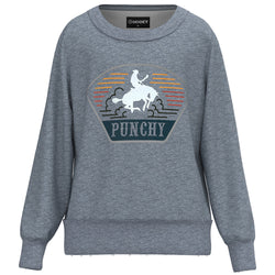 Youth Girls "The Crew" Punchy Grey Pullover