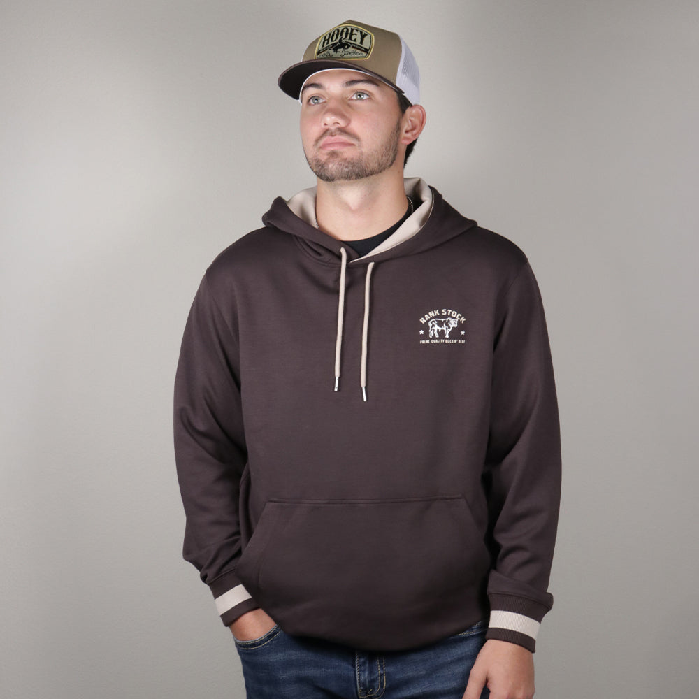 Charbray Rank Stock Hoody Dark Brown