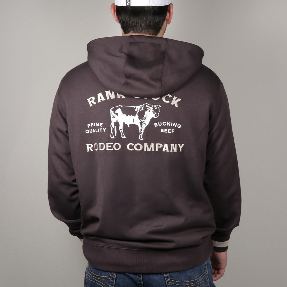 Charbray Rank Stock Hoody Dark Brown