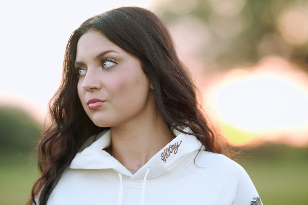 Legendary Hoody Cream w/Horse Print