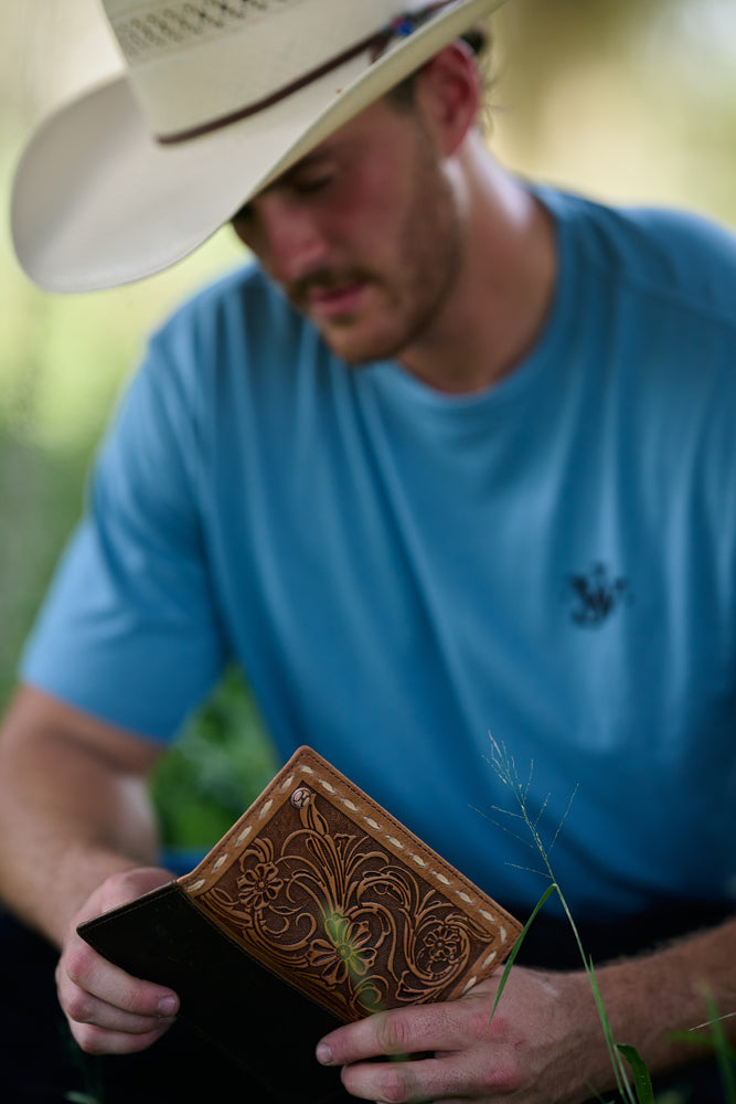 Tuff Rodeo Wallet Tan/Brown Leather