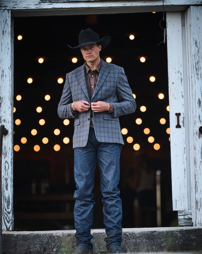 Hooey Sport Coat Brown Plaid