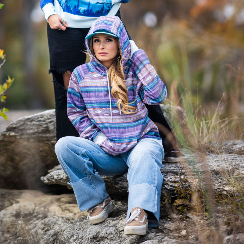 "Legendary Hoody" Purple/ Serape