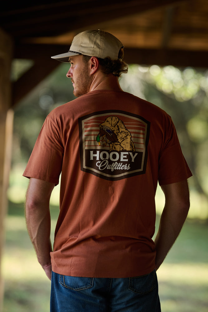 Toller Hooey Outfitters T-shirt Rust w/Bird Dog Logo