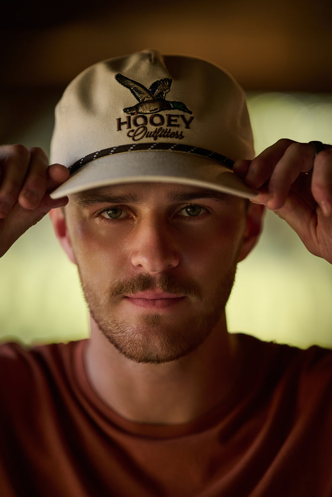 Mallard 5-Panel Full Surround Snapback Hooey Hat Cream