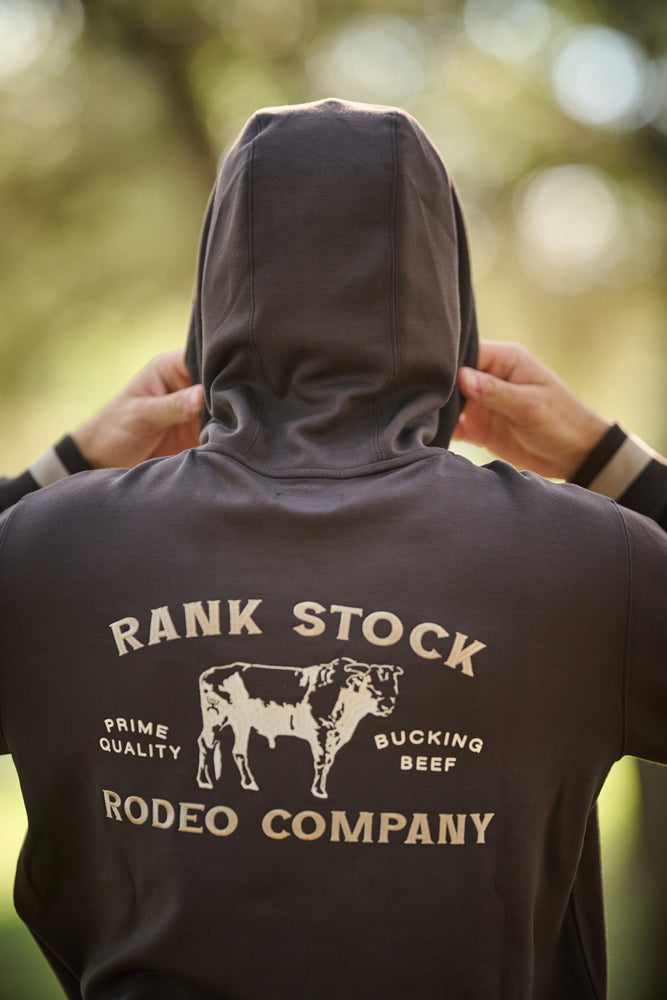 Charbray Rank Stock Hoody Dark Brown