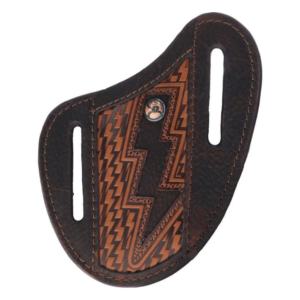 Zemi Leather Pancake Knife Sheath Tan/Brown
