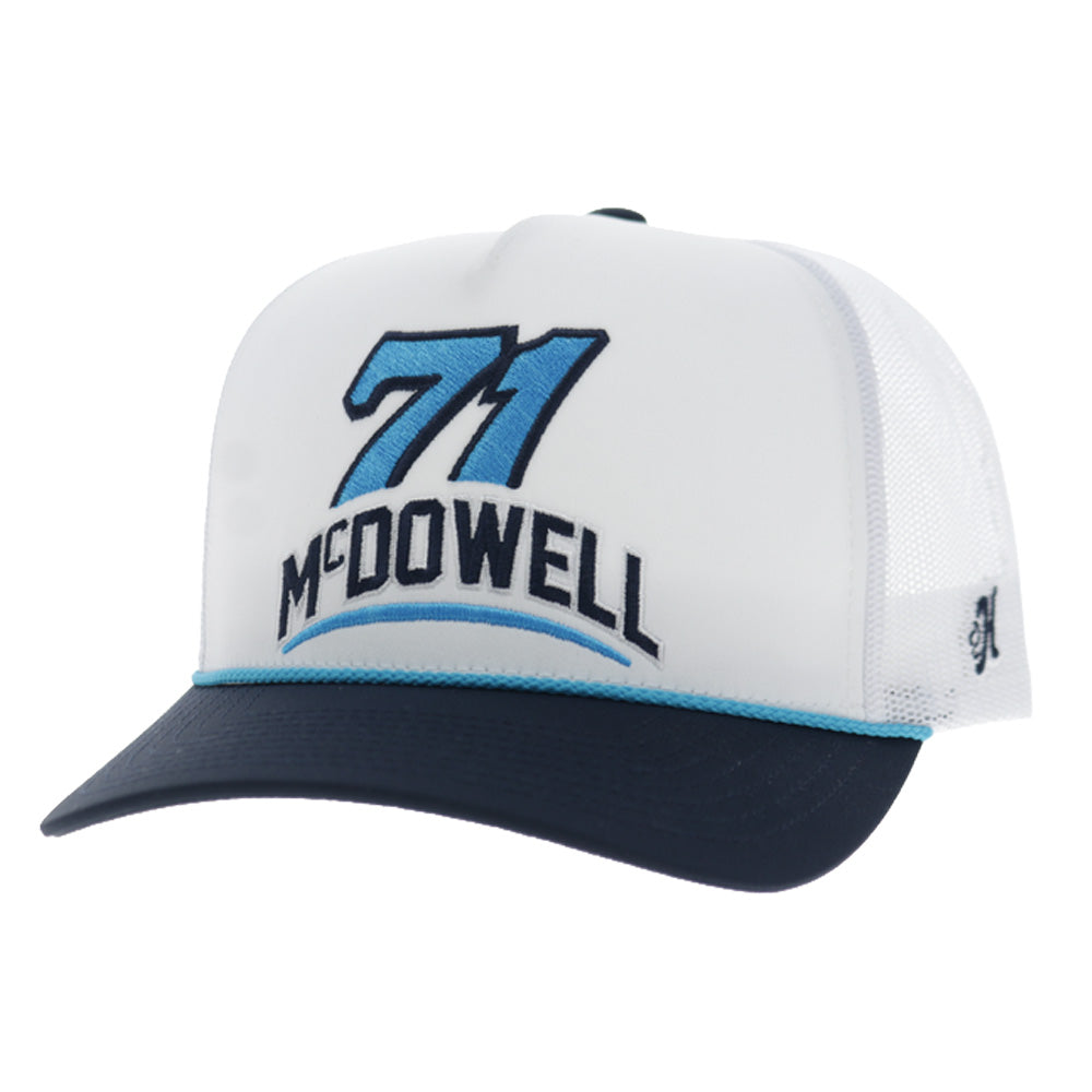 Spire Motorsports Hat White/Navy w/Teal Logo