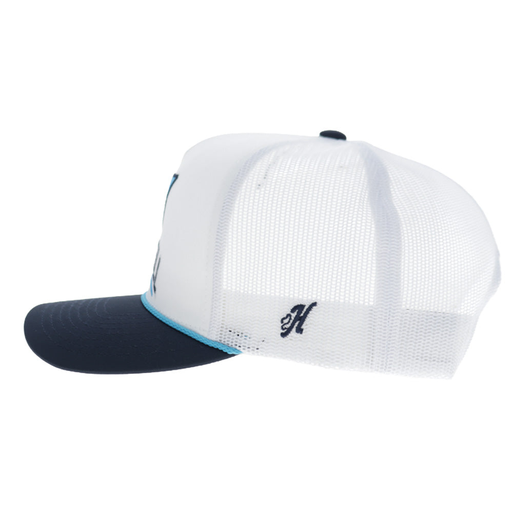 Spire Motorsports Hat White/Navy w/Teal Logo