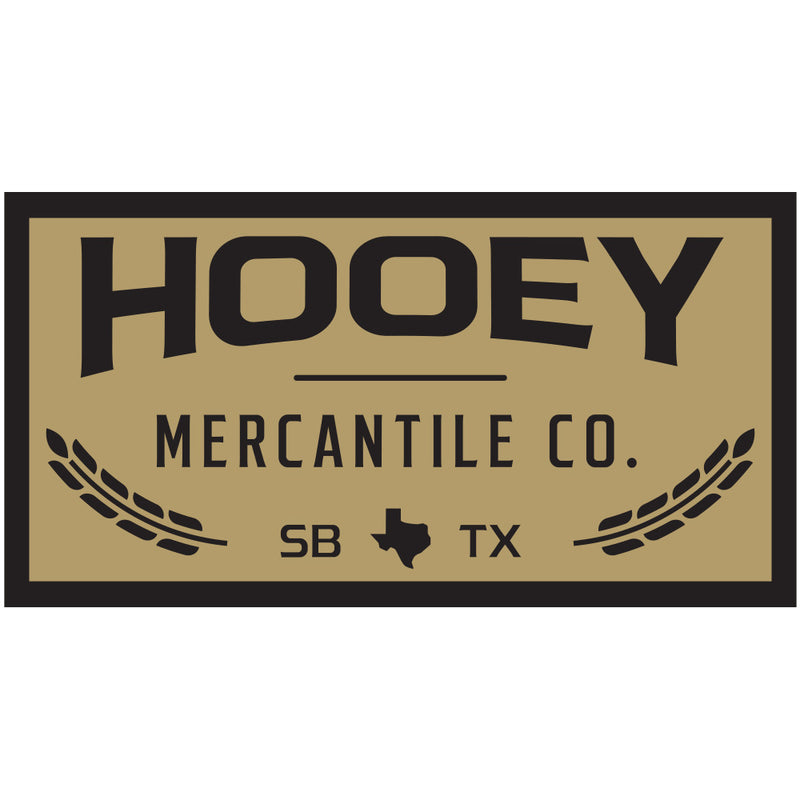 tan and black Hooey Mercantile Co. logo