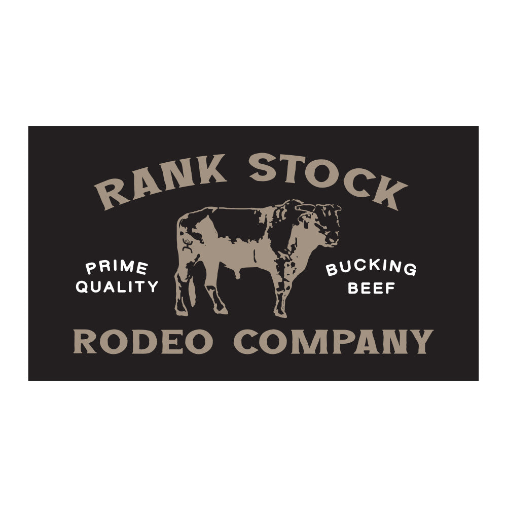 Rank Stock Decal Black/Tan