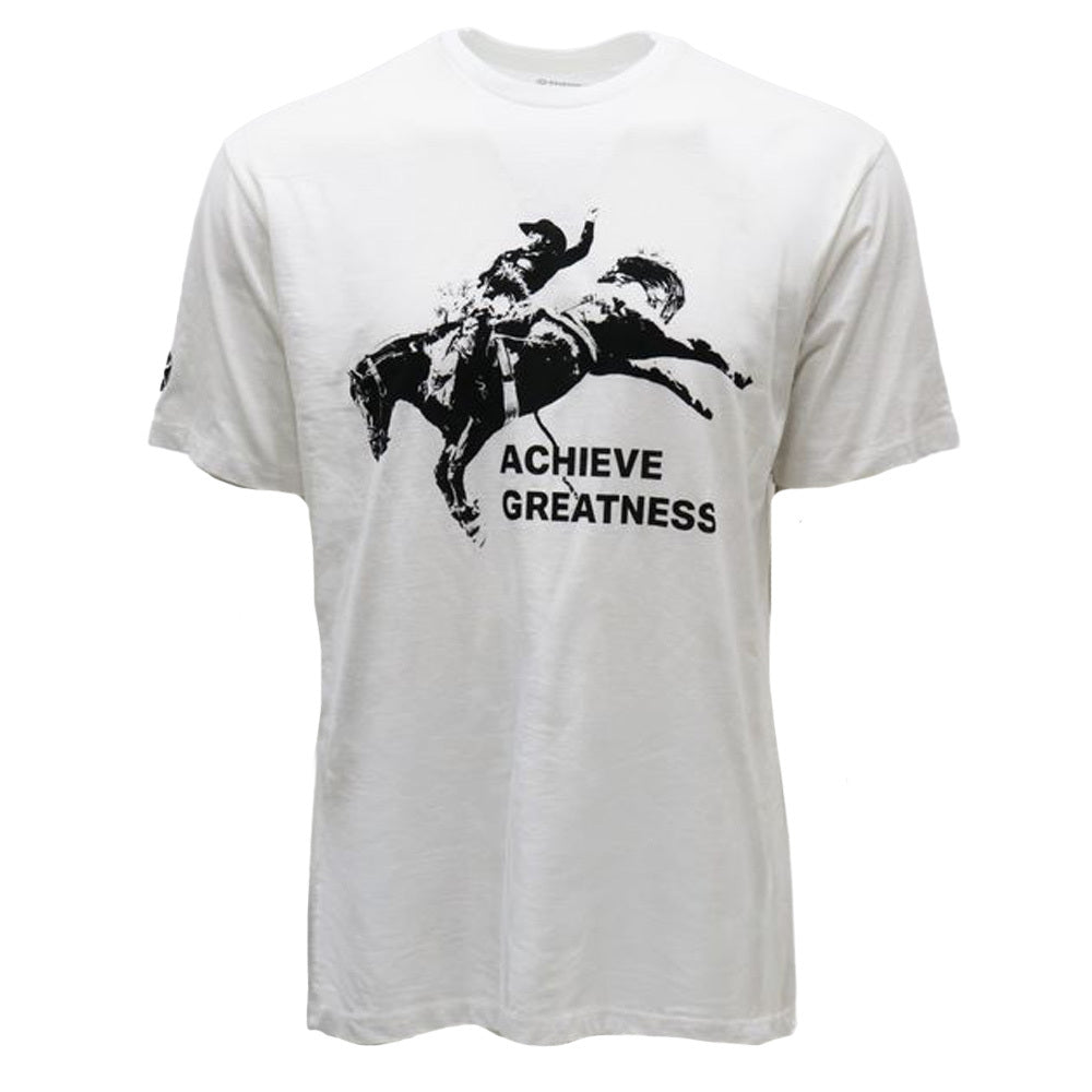 "Achieve Greatness" Champion Fitness T-shirt White/Black