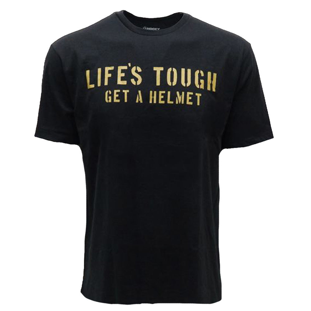 "Life Is Tough" Champion Fitness T-shirt Black/Yellow
