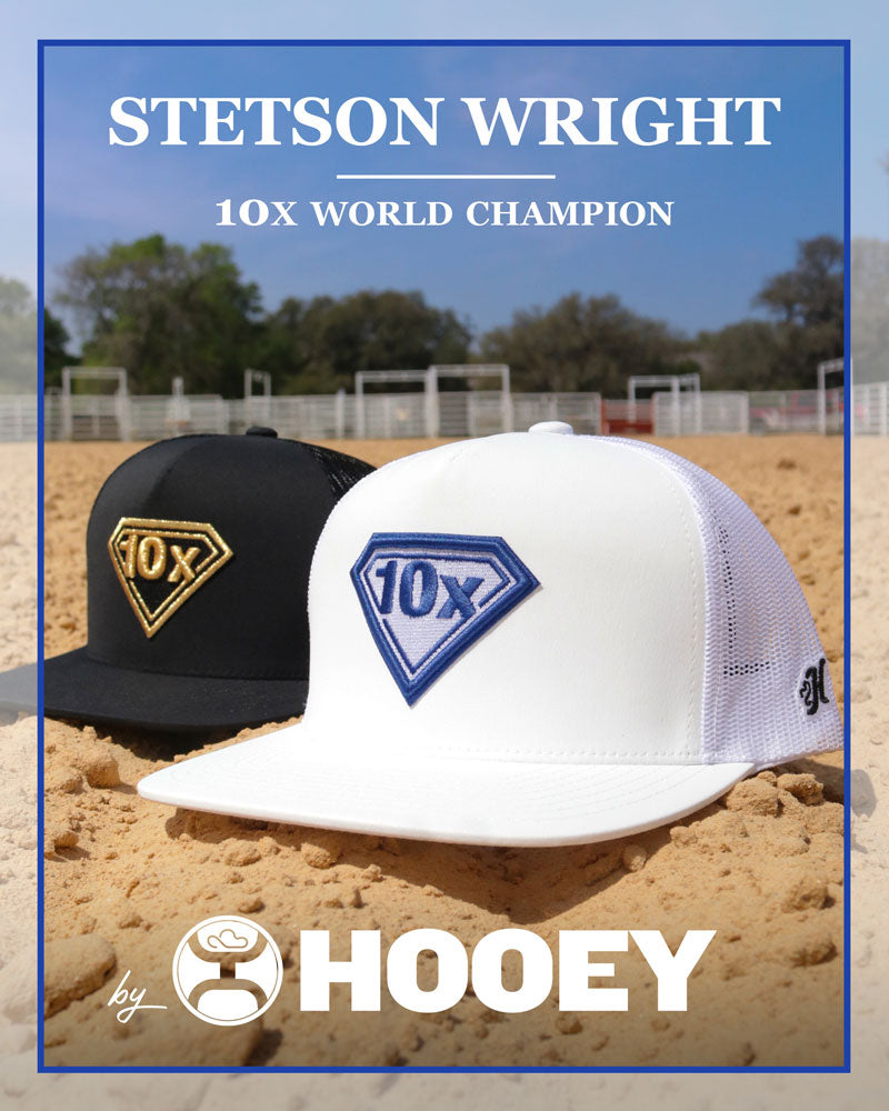 Stetson 10X Hat Black w/Yellow
