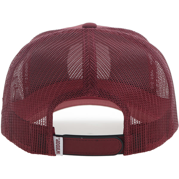 back of maroon aggie hat