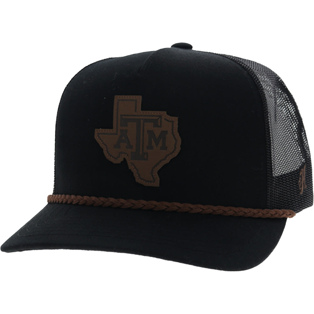 Texas A&M 5-Panel Trucker Snapback Hat Black