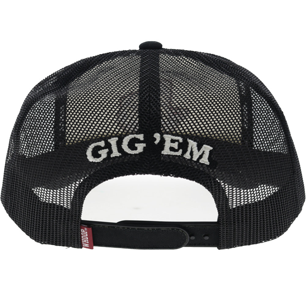 Texas A&M 5-Panel Trucker Snapback Hat Cream/Black