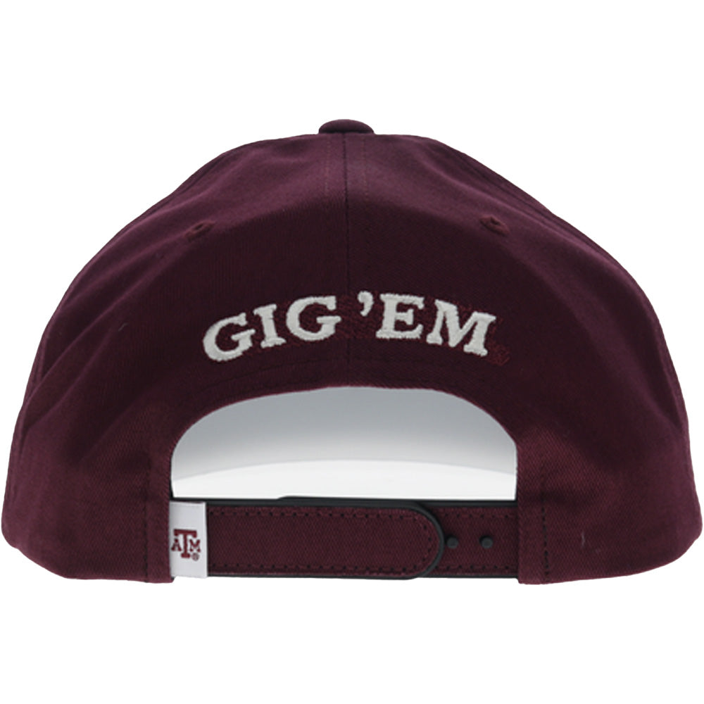 Texas A&M 5-Panel Full Surround Hat Maroon