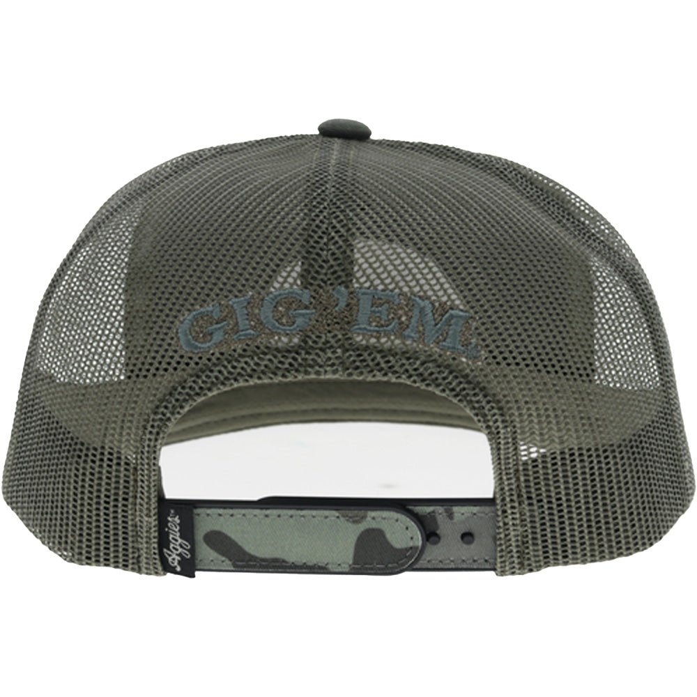 Texas A&M T5-Panel Trucker Snapback Hat Charcoal/Camo